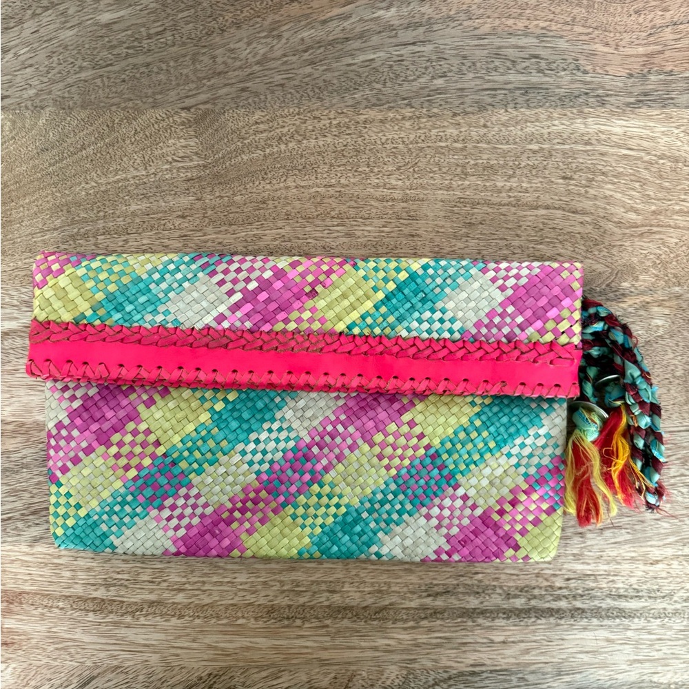 Cleobella Woven Clutch